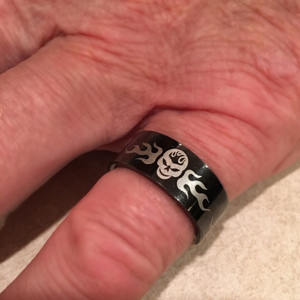Black Metal Skull Ring
